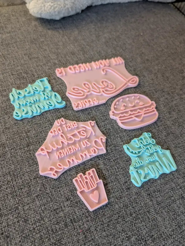 Fastfood Liebe Set - Stempel B-Ware / 2te Wahl