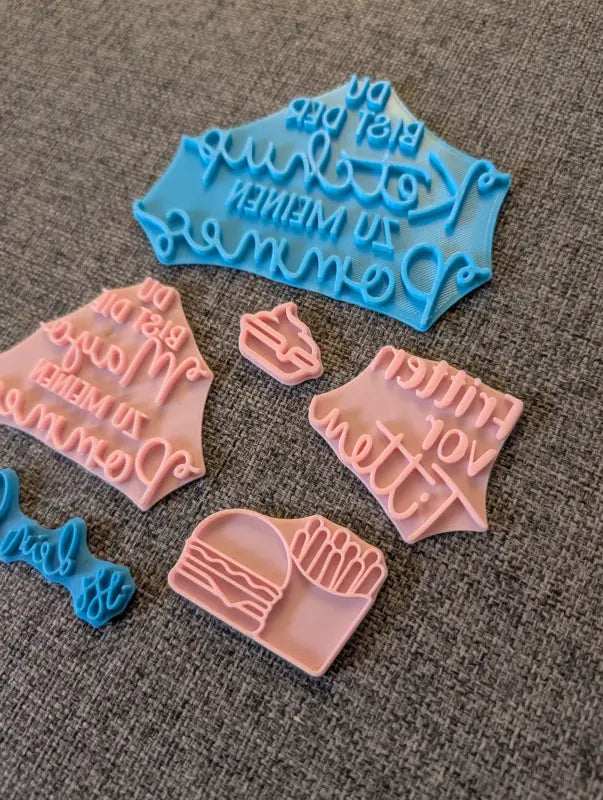 Fastfood Liebe Set - Stempel B-Ware / 2te Wahl