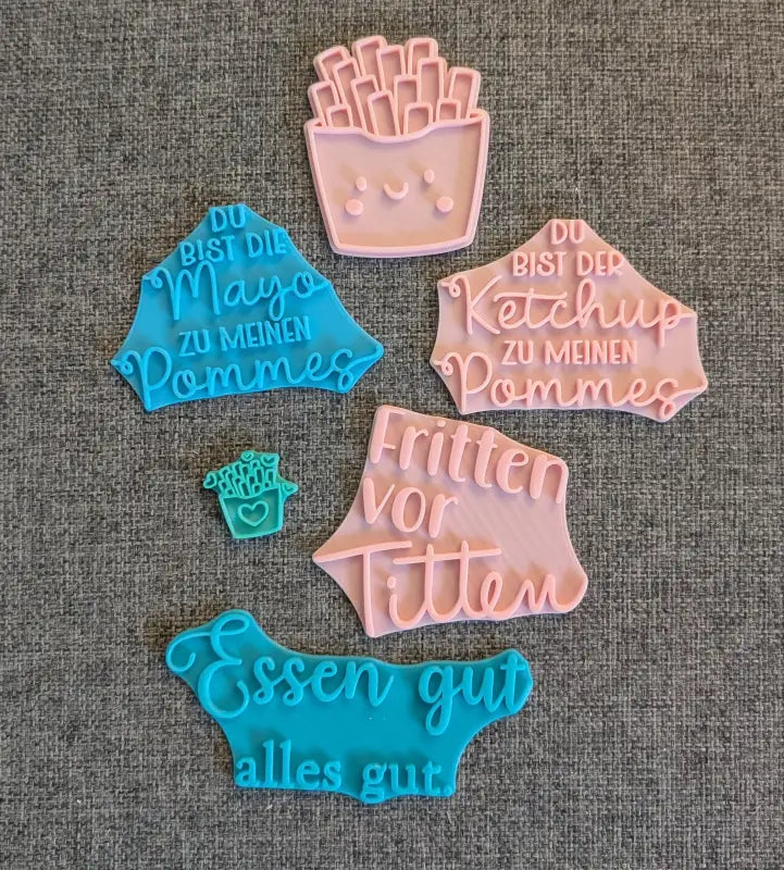 Fastfood Liebe Set - Stempel B-Ware / 2te Wahl