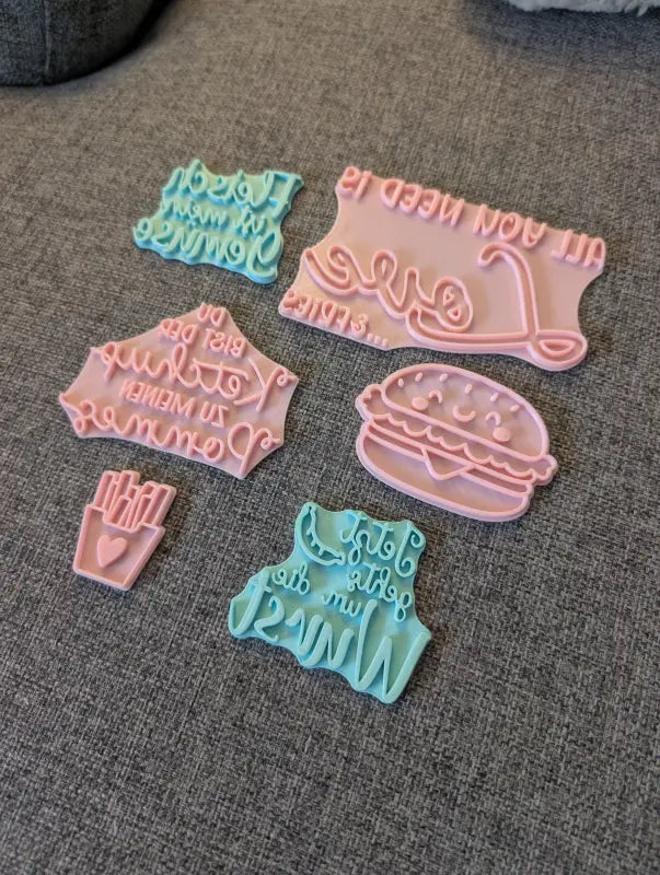 Fastfood Liebe Set - Stempel B-Ware / 2te Wahl