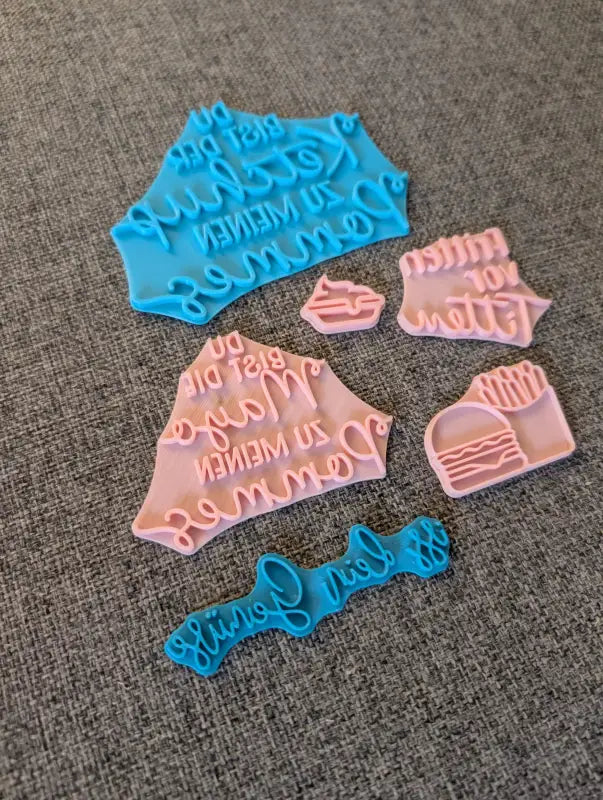 Fastfood Liebe Set - Stempel B-Ware / 2te Wahl