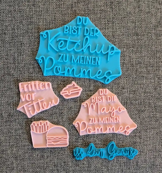 Fastfood Liebe Set - Stempel B-Ware / 2te Wahl