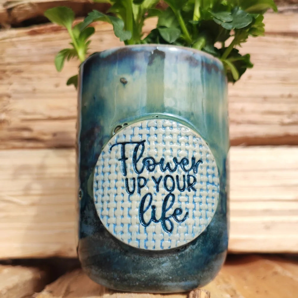 Flower up your life - Stempel - Spruchstempel