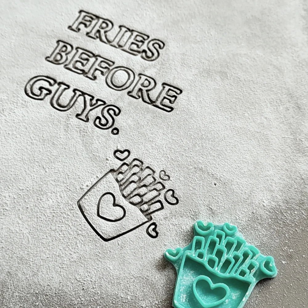 Fries before Guys - Stempel - Spruchstempel