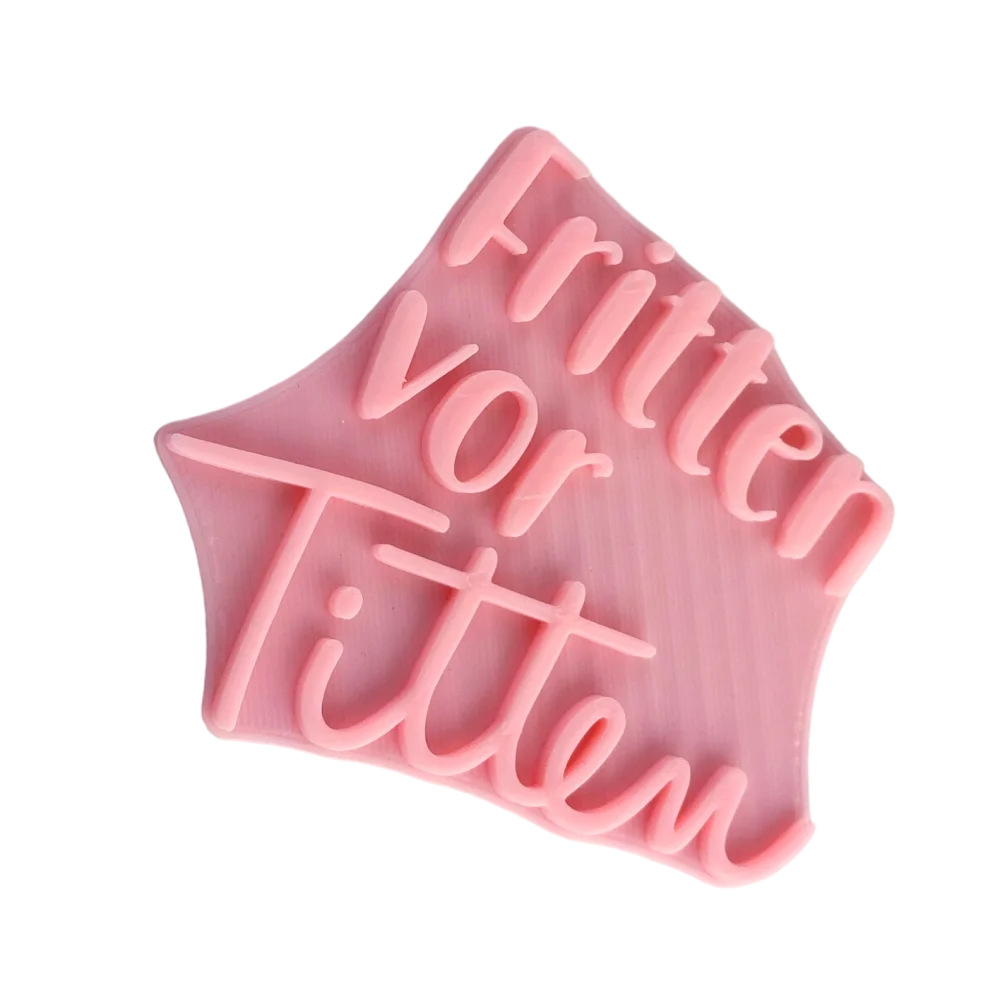 Fritten vor Titten - Stempel - Spruchstempel