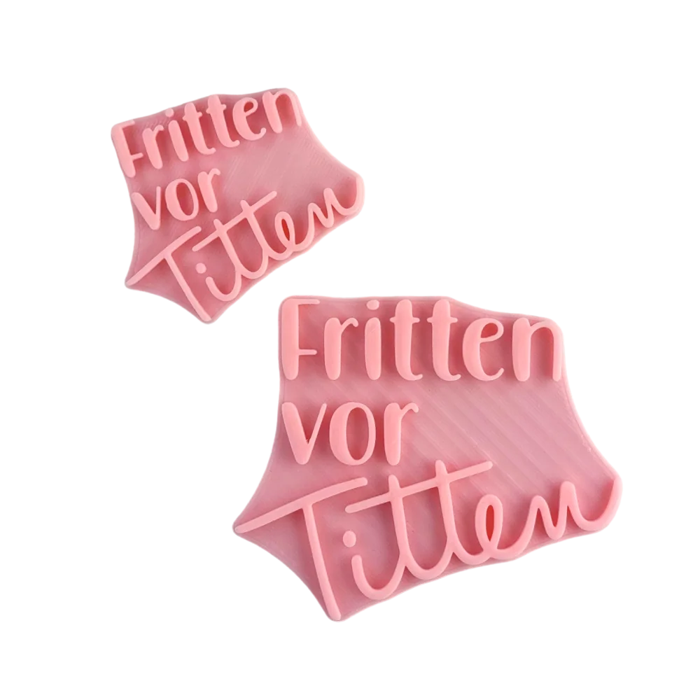 Fritten vor Titten - Stempel - Spruchstempel
