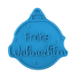 Frohe Weihnachten in Christbaumkugel - Keramikstempel Prägestempel - Spruchstempel