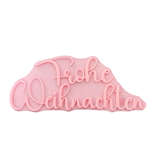 Frohe Weihnachten - Prägestempel - Spruchstempel