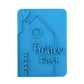 Frohes Fest mit Haus-Motiv - Keramikstempel Prägestempel - Spruchstempel