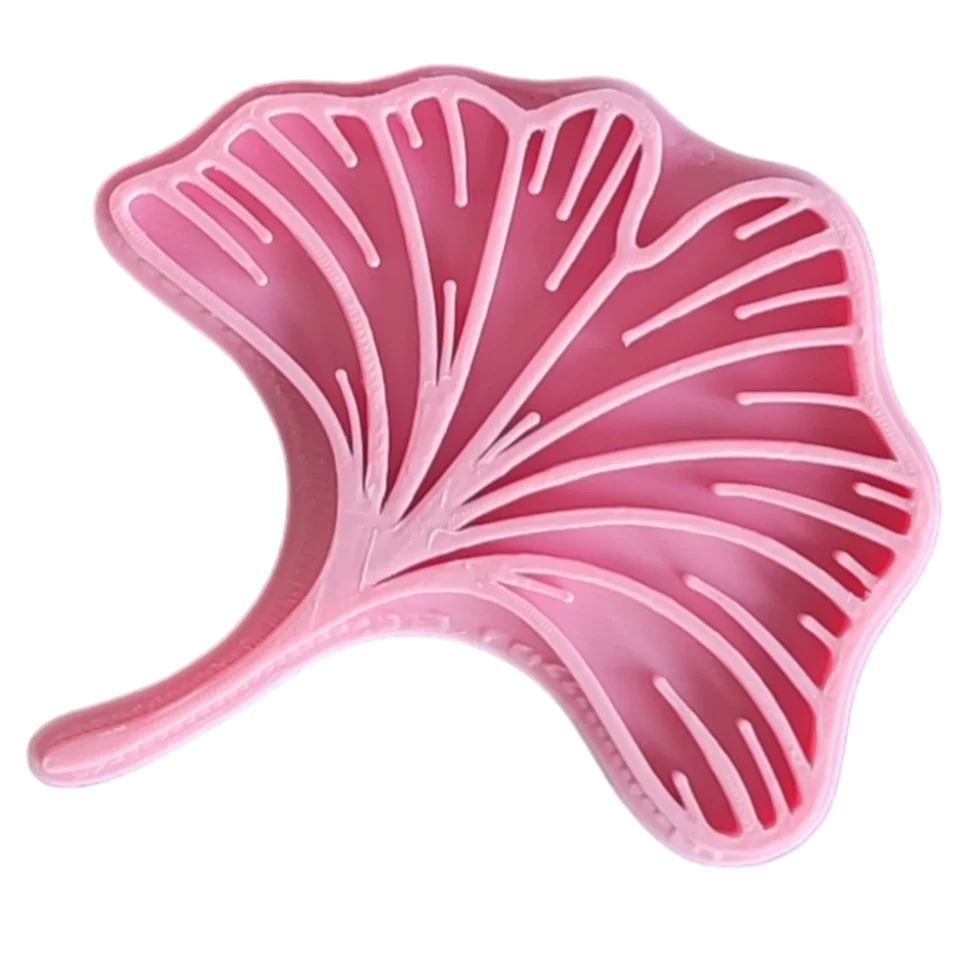 Gingkoblatt - Stempel - etwa 7cm - Blattstempel