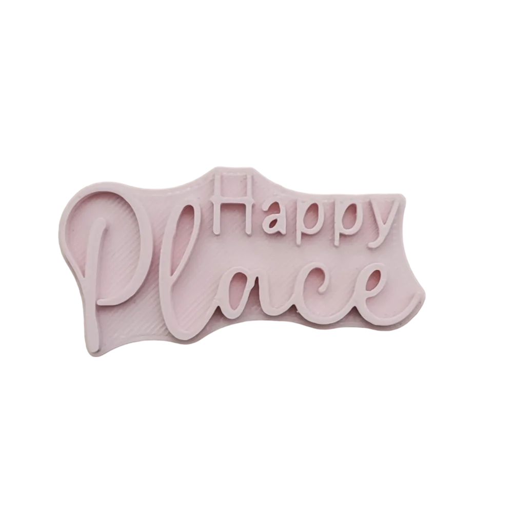 Happy Place - Stempel - Spruchstempel