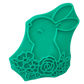 Hase in Blumenarrangement - Stempel - osterstempel