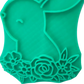 Hase in Blumenarrangement - Stempel - osterstempel