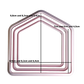 Haus hoch Ausstechformen-Set - 3 kleine Ausstechformen