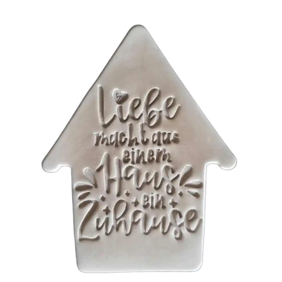 Liebe macht aus einem Haus ein Zuhause - Stempel - Minseart