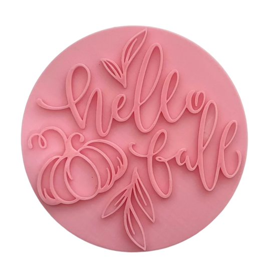 Hello Fall - Prägestempel - Spruchstempel