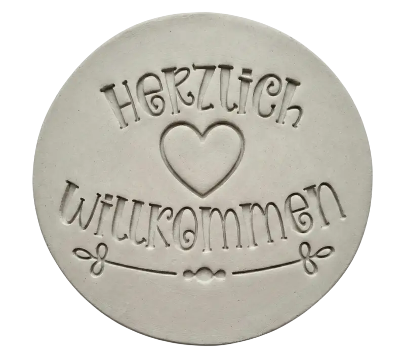 Herzlich Willkommen 2 - Stempel - Spruchstempel