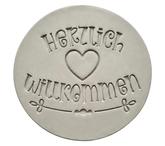 Herzlich Willkommen 2 - Stempel - Spruchstempel