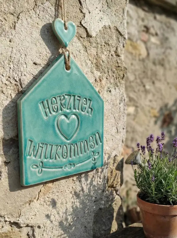 Herzlich Willkommen 2 - Stempel - Spruchstempel