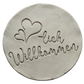 Herzlich Willkommen- Keramikstempel Prägestempele - Spruchstempel