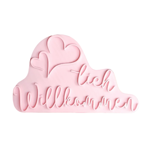 Herzlich Willkommen- Stempel - Spruchstempel