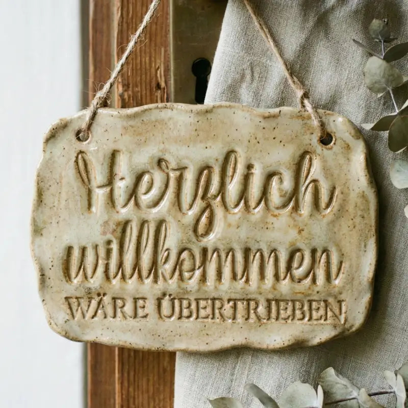 Herzlich willkommen wäre übertrieben - Töpferstempel