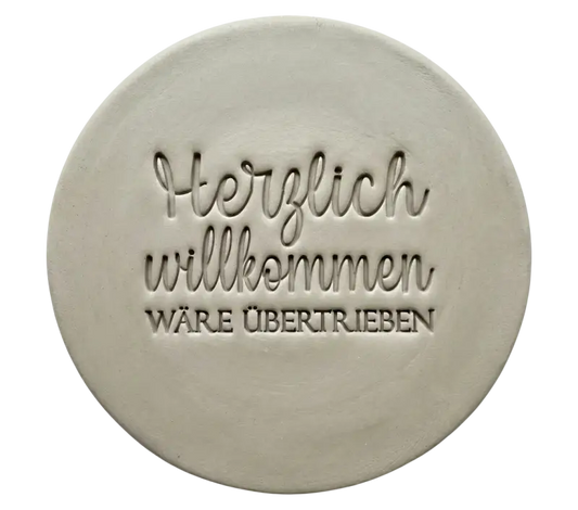 Herzlich willkommen wäre übertrieben - Töpferstempel
