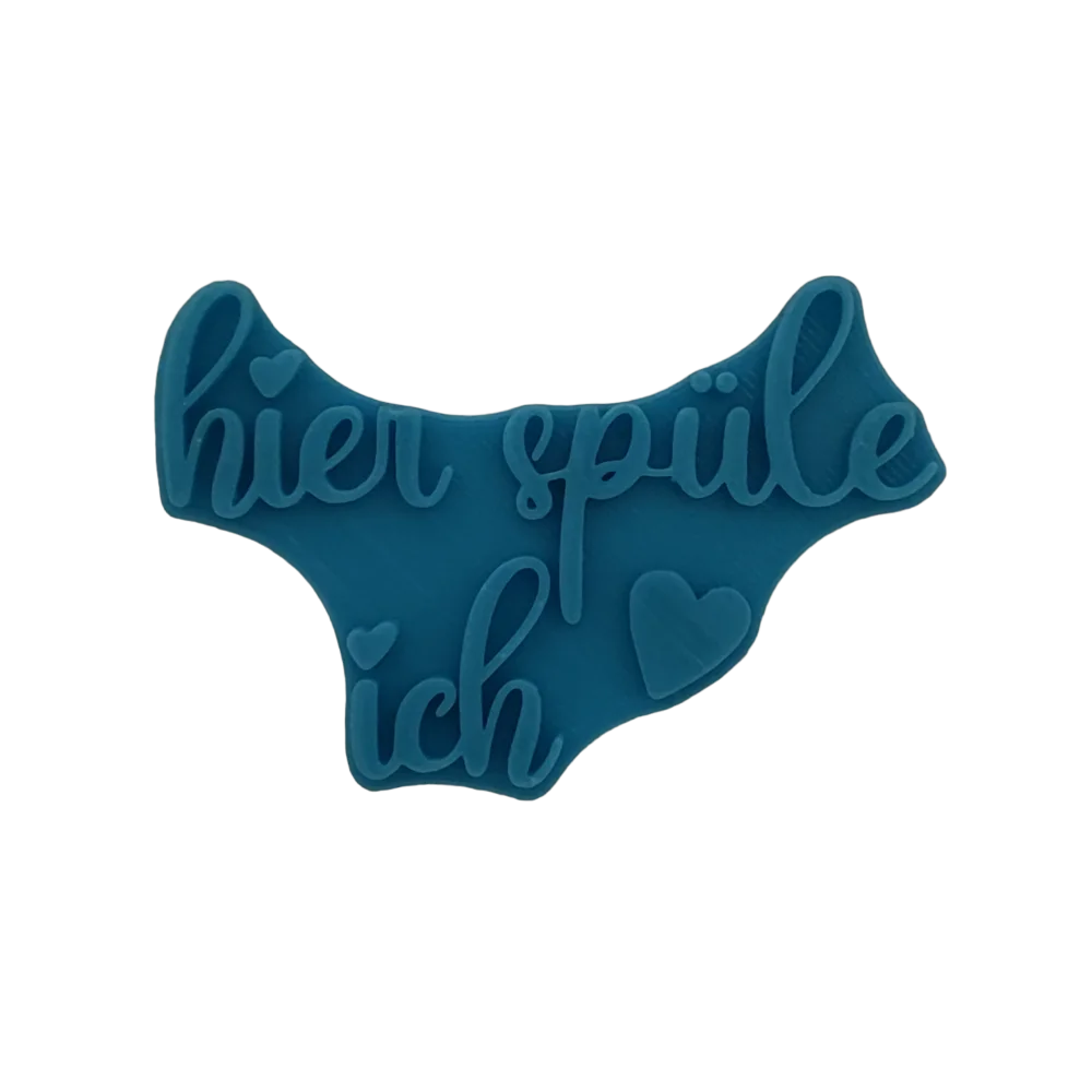 Hier spüle ich - Stempel - Minseart