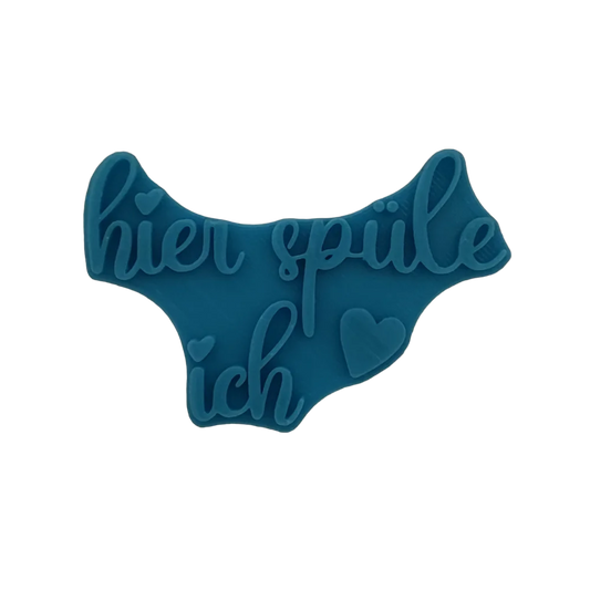 Hier spüle ich - Stempel - Minseart