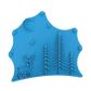 Hirsch im Winterwald - Keramikstempel Prägestempel - Spruchstempel