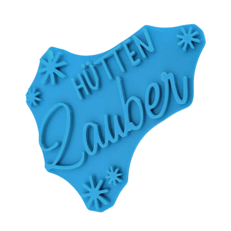 Hütten Zauber - Keramikstempel Prägestempel - Spruchstempel