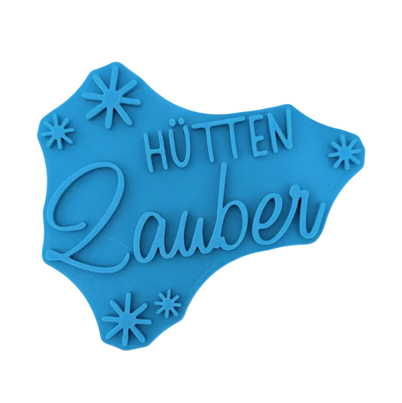 Hütten Zauber - Keramikstempel Prägestempel - Spruchstempel