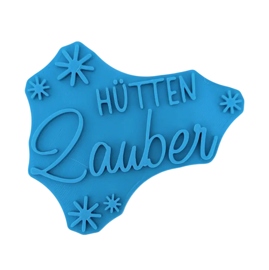 Hütten Zauber - Keramikstempel Prägestempel - Spruchstempel