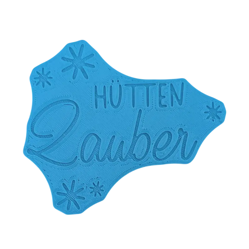 Hütten Zauber - Keramikstempel Prägestempel - Spruchstempel
