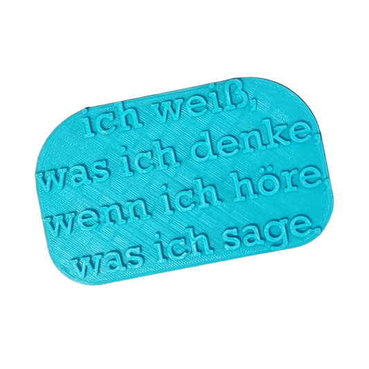 Ich weiß was ich denke wenn ich höre was ich sage - Stempel - Minseart