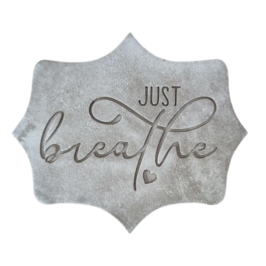 Just breathe - Töpferstempel - Spruchstempel