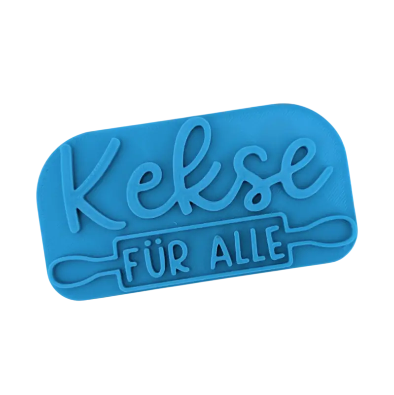 Kekse für alle - Keramikstempel Prägestempel - Spruchstempel