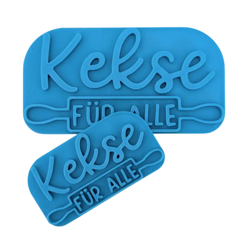 Kekse für alle - Keramikstempel Prägestempel - Spruchstempel