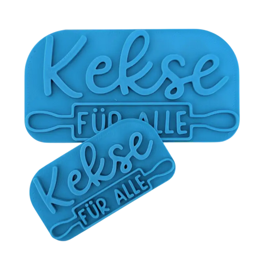 Kekse für alle - Keramikstempel Prägestempel - Spruchstempel