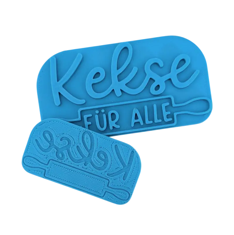 Kekse für alle - Keramikstempel Prägestempel - Spruchstempel