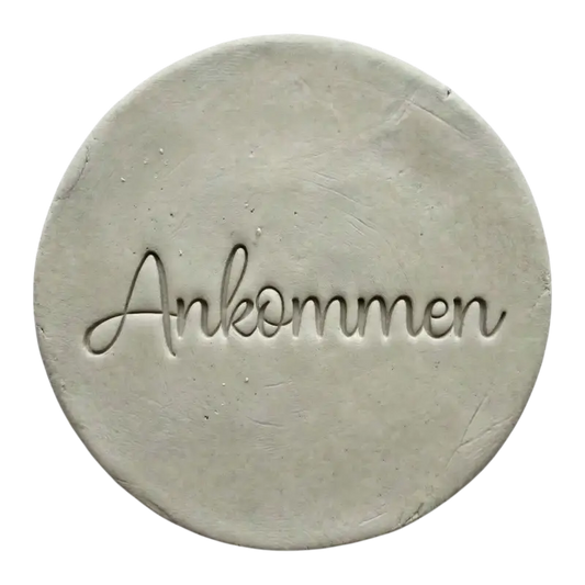 Keramikstempel Ankommen | Tonstempel Achtsamkeit & Yoga