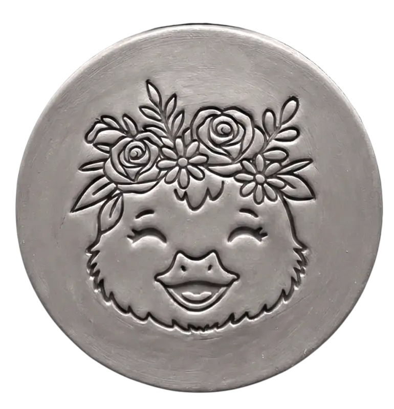 Keramikstempel ’Entchen Lachend’ – Pure Lebensfreude mit Rosen (12cm - 19cm) - osterstempel