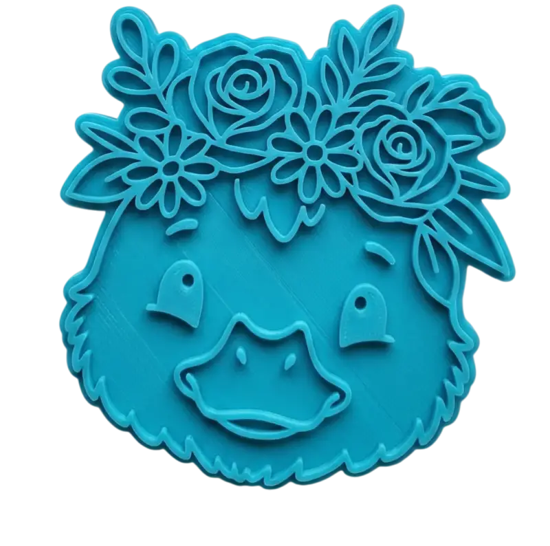 Keramikstempel ’Entchen Sanft’ – Niedlicher Blick mit Blumenpracht (12cm - 19cm) - osterstempel