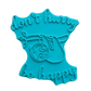 Türkisfarbener Keramikstempel mit einem schlafenden Faultier am Ast und dem Spruch 'don't hurry be happy'. Hochwertiges Töpferwerkzeug für verspielte Ton-Projekte.
