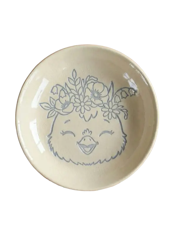 Keramikstempel ’Küken lachend’ – Niedliches Ostermotiv (12cm - 19cm) - osterstempel