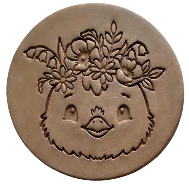 Keramikstempel ’Küken Sanft’ – Niedliches Ostermotiv (12cm - 19cm) - osterstempel