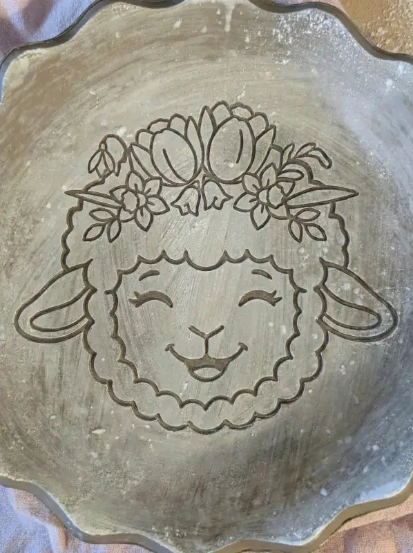 Keramikstempel ’Lachendes Lamm’ – Pure Gute Laune im Ton (12cm - 19cm) - osterstempel