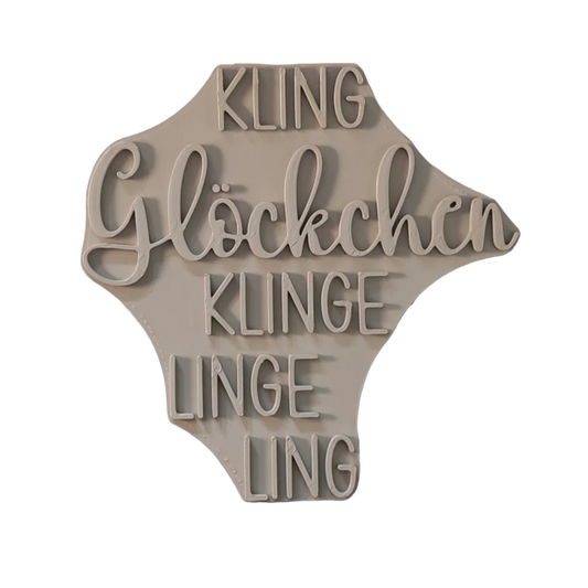 Kling Glöckchen klingelingeling - Stempel - Spruchstempel