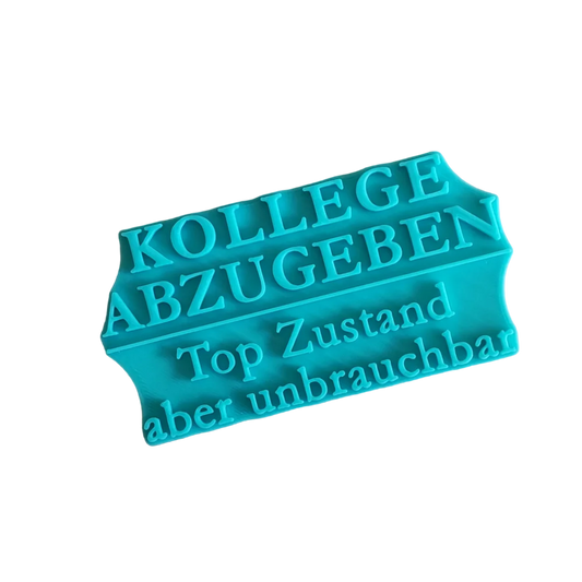 Kollege abzugeben - Top Zustand aber unbrauchbar - Prägestempel - Minseart