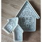 Lebkuchenhäuschen - Stempel - Spruchstempel